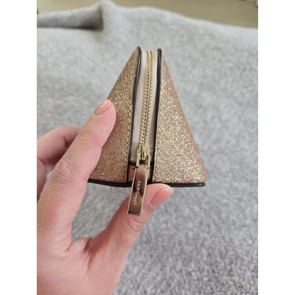Rose Gold Kate Spade New York Cosmetic Bag